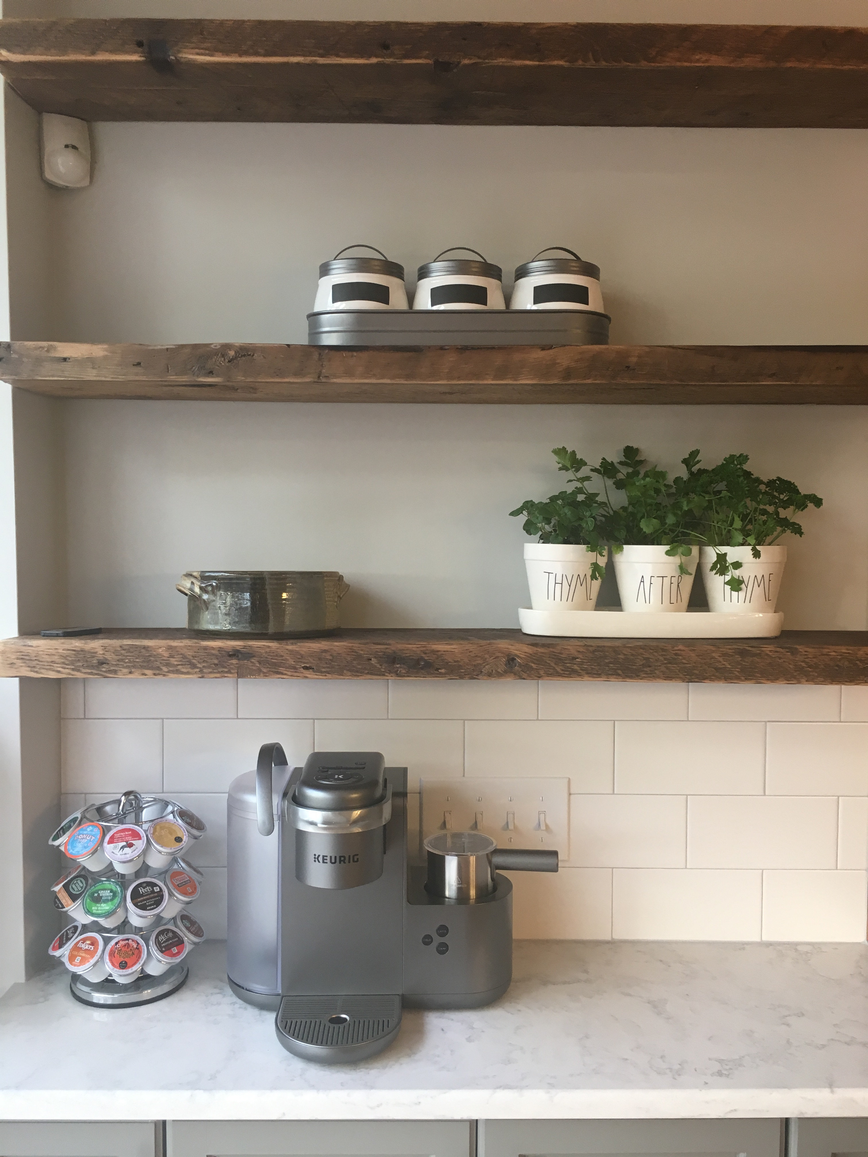 Loon Peak Andersonville Pine Solid Wood Floating Shelf with Reclaimed Wood Reviews Wayfair Canada